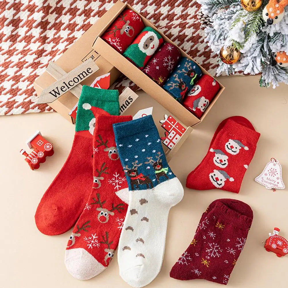 Christmas Socks - 5 Pack - Home Items Direct