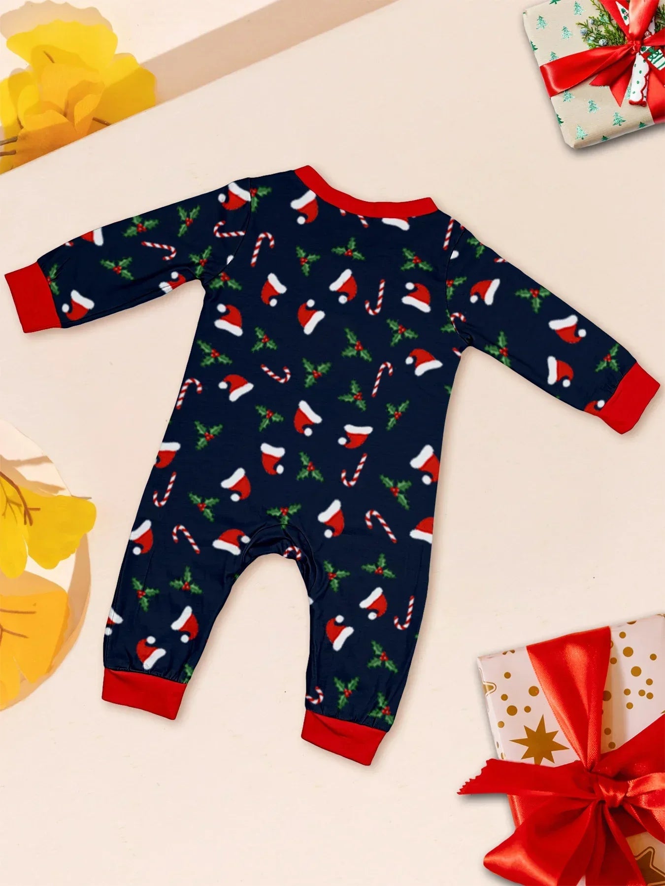 Navy Merry Christmas Family Pyjamas - Home Items Direct