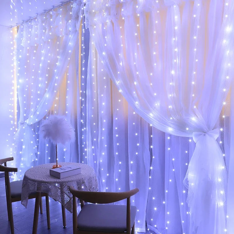 Christmas Curtain Lights - Home Items Direct
