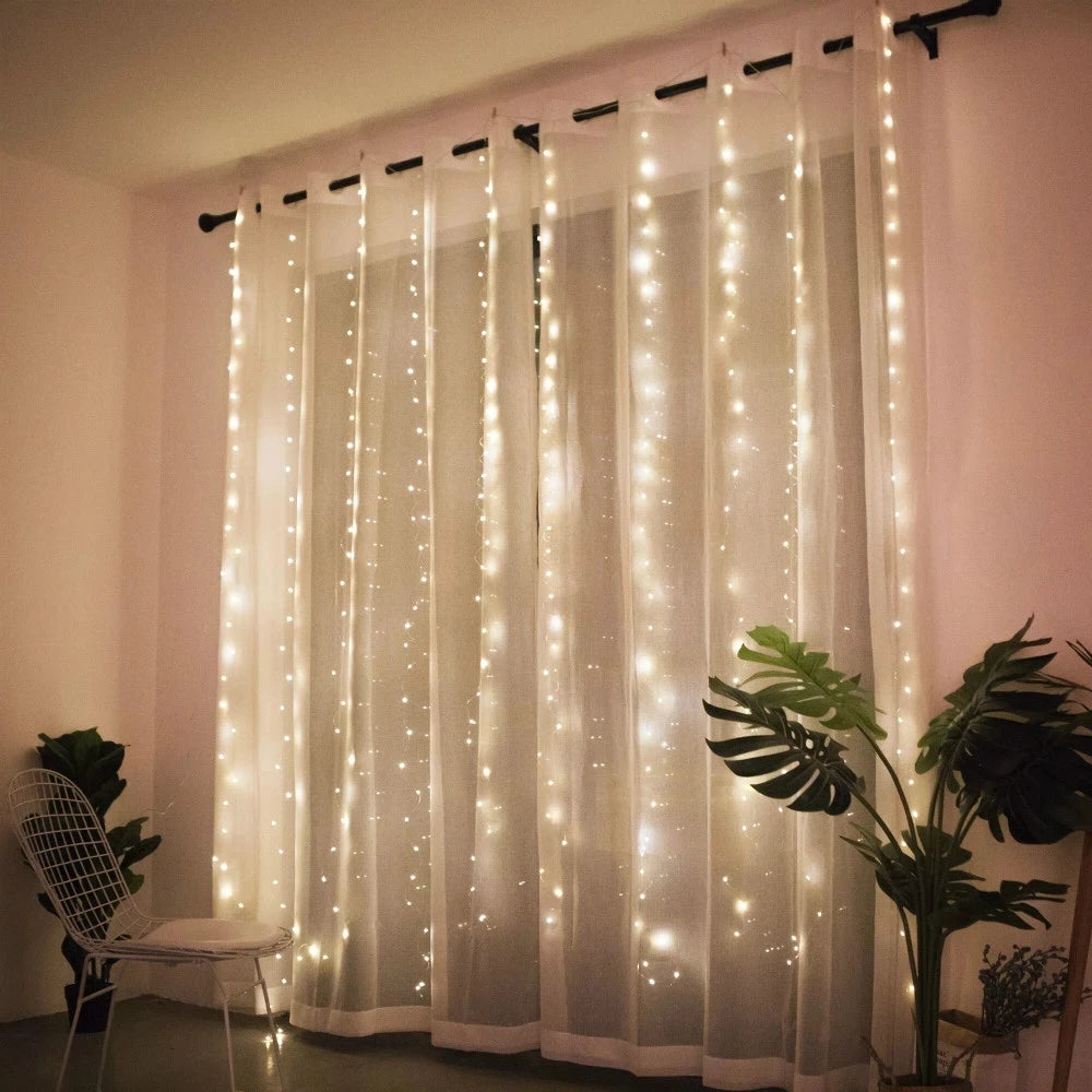 Christmas Curtain Lights - Home Items Direct