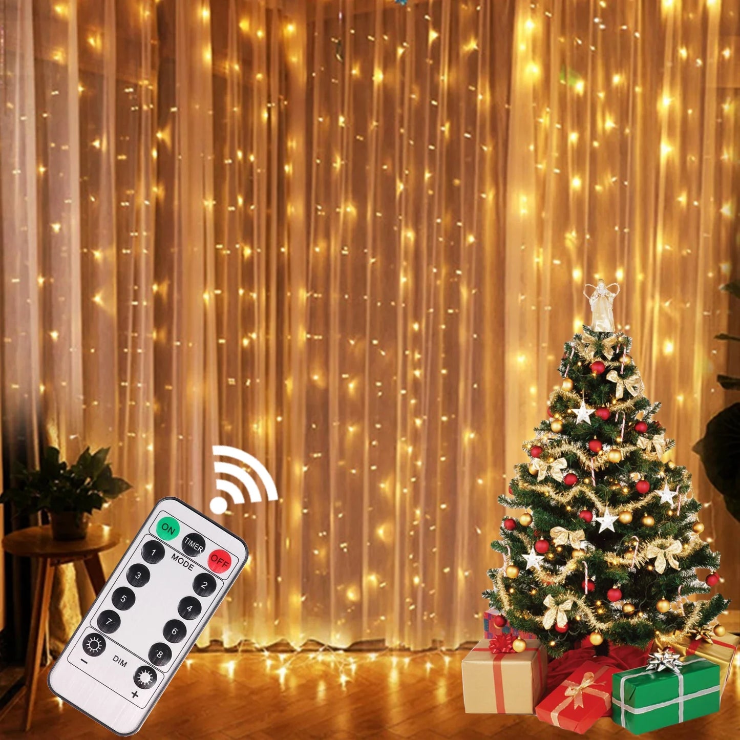Christmas Curtain Lights - Home Items Direct