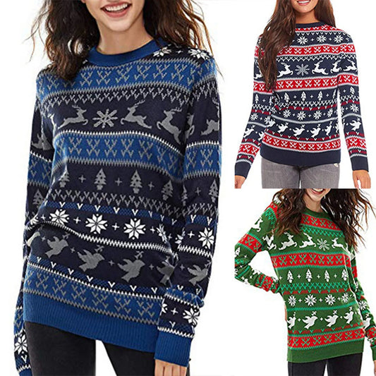 Ladies Christmas Loose Jumper - Home Items Direct