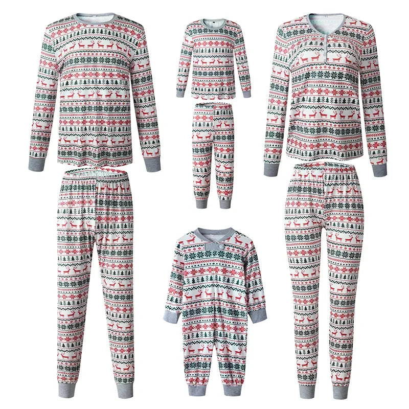 Family Christmas Pattern Pyjamas - Home Items Direct