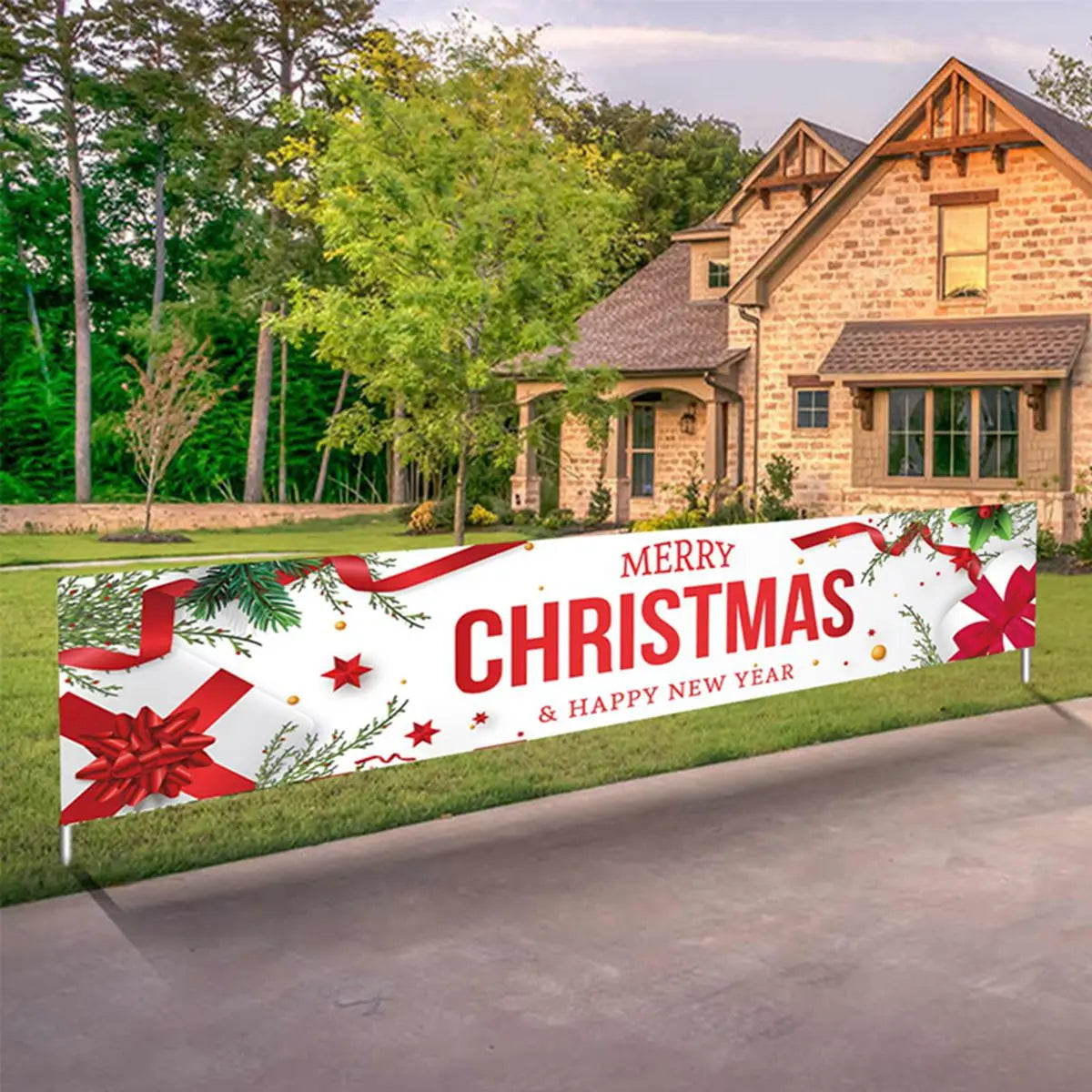 Outdoor Christmas Banner - Home Items Direct