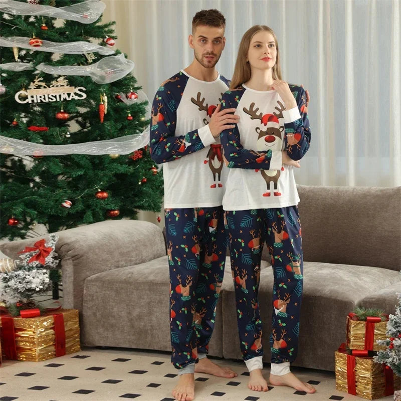 Family Reindeer Christmas Pyjamas - Home Items Direct