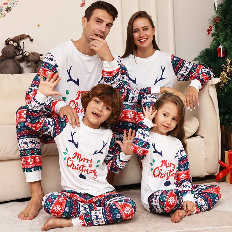 Merry Christmas Family Pyjamas - Home Items Direct