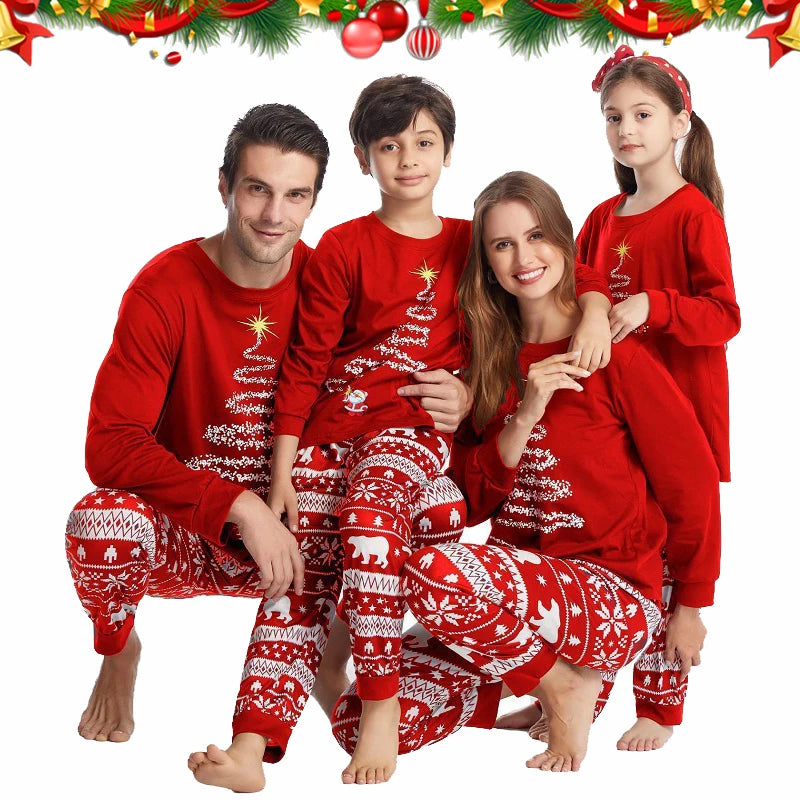 Christmas Tree Family Pyjamas - Home Items Direct
