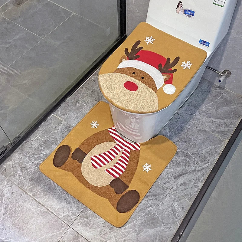 Christmas Toilet Seat Cover - Home Items Direct