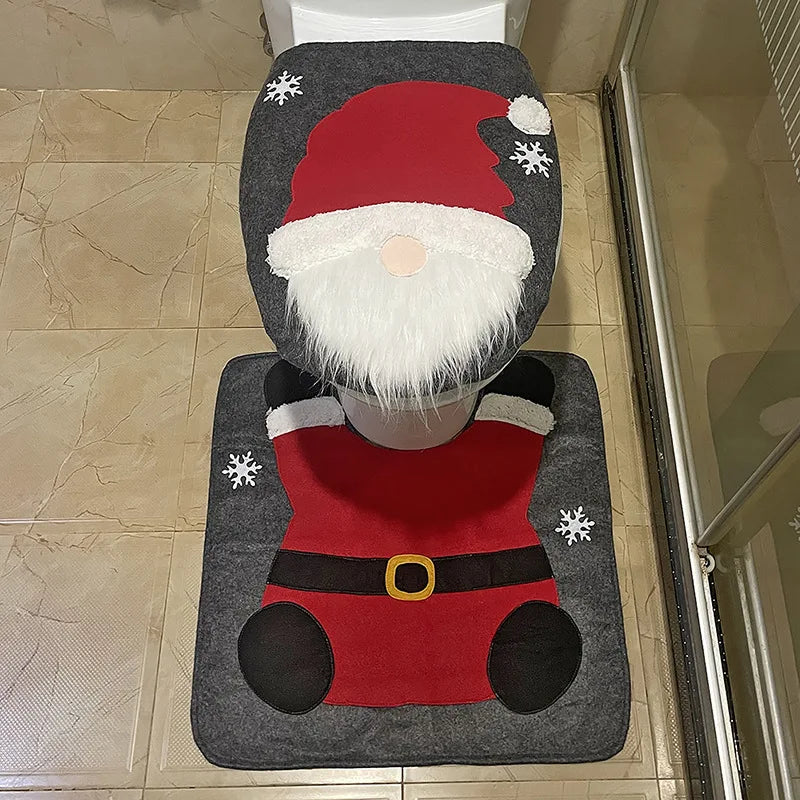Christmas Toilet Seat Cover - Home Items Direct