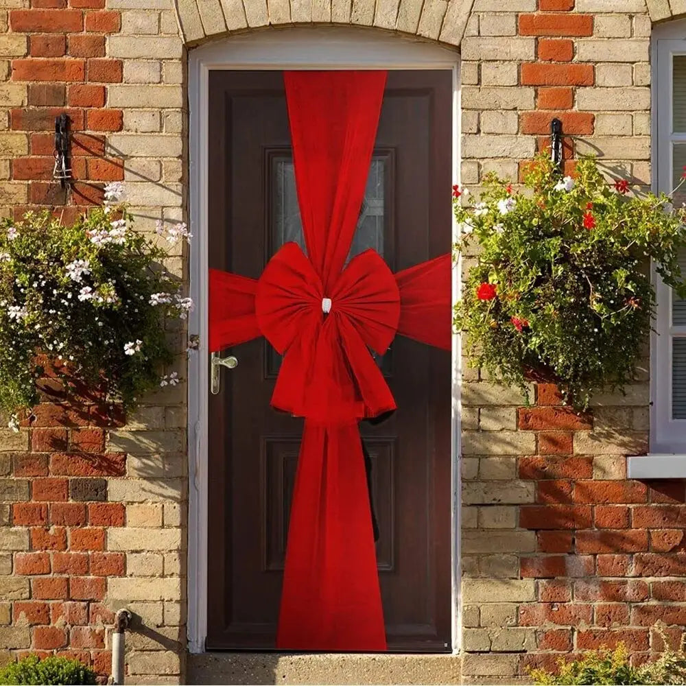 Christmas Door Ribbon Bow - Home Items Direct