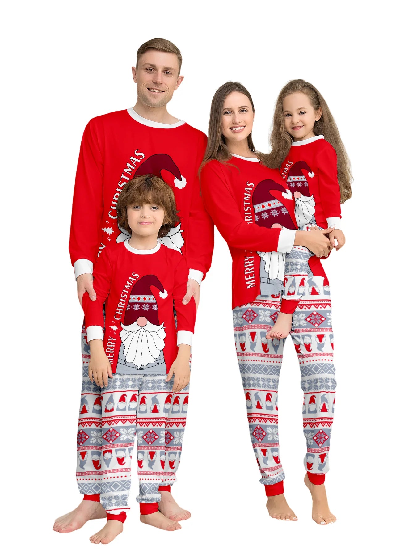 Santa Family Christmas Pyjamas - Home Items Direct