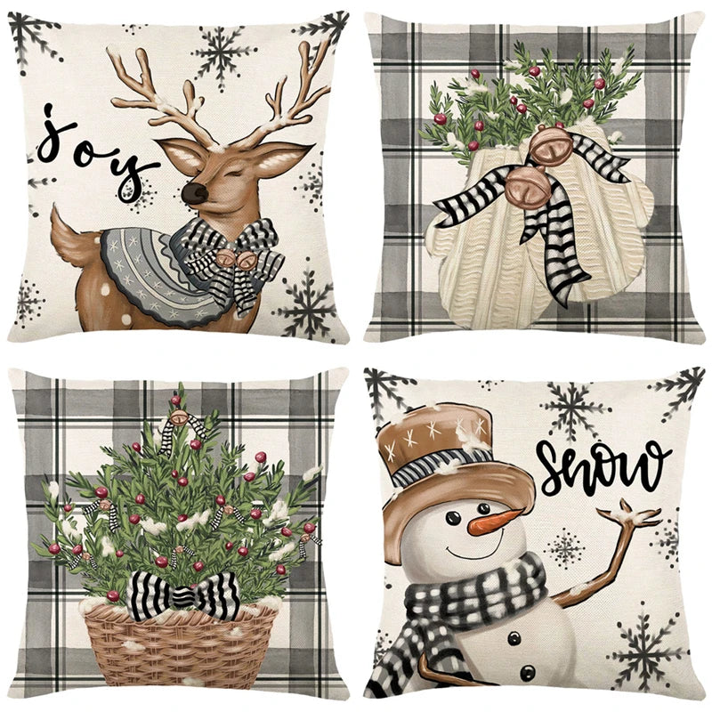 Christmas Cushion Cover - Home Items Direct
