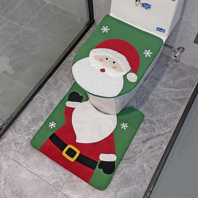 Christmas Toilet Seat Cover - Home Items Direct