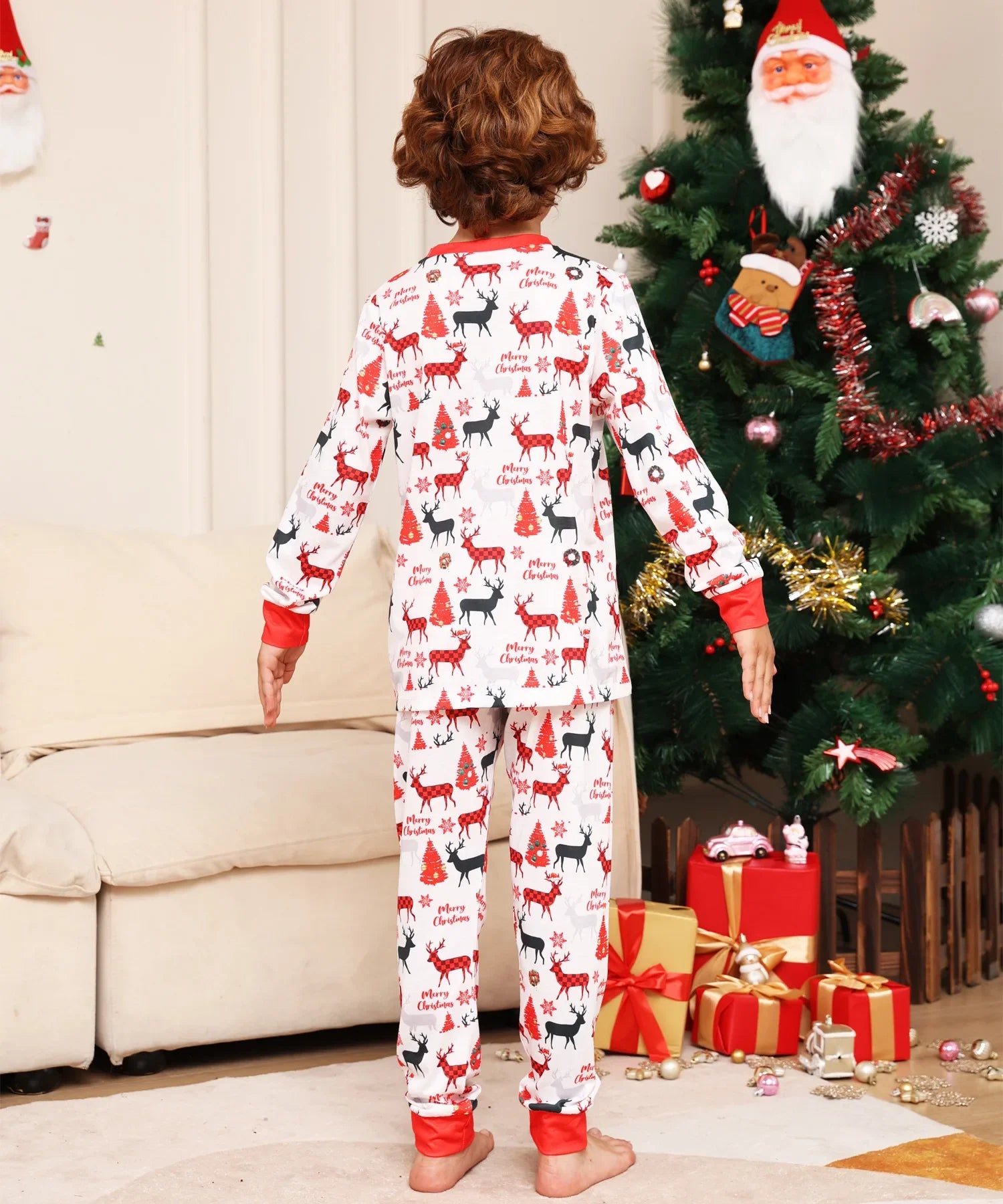 Christmas Pattern Family Pyjamas - Home Items Direct