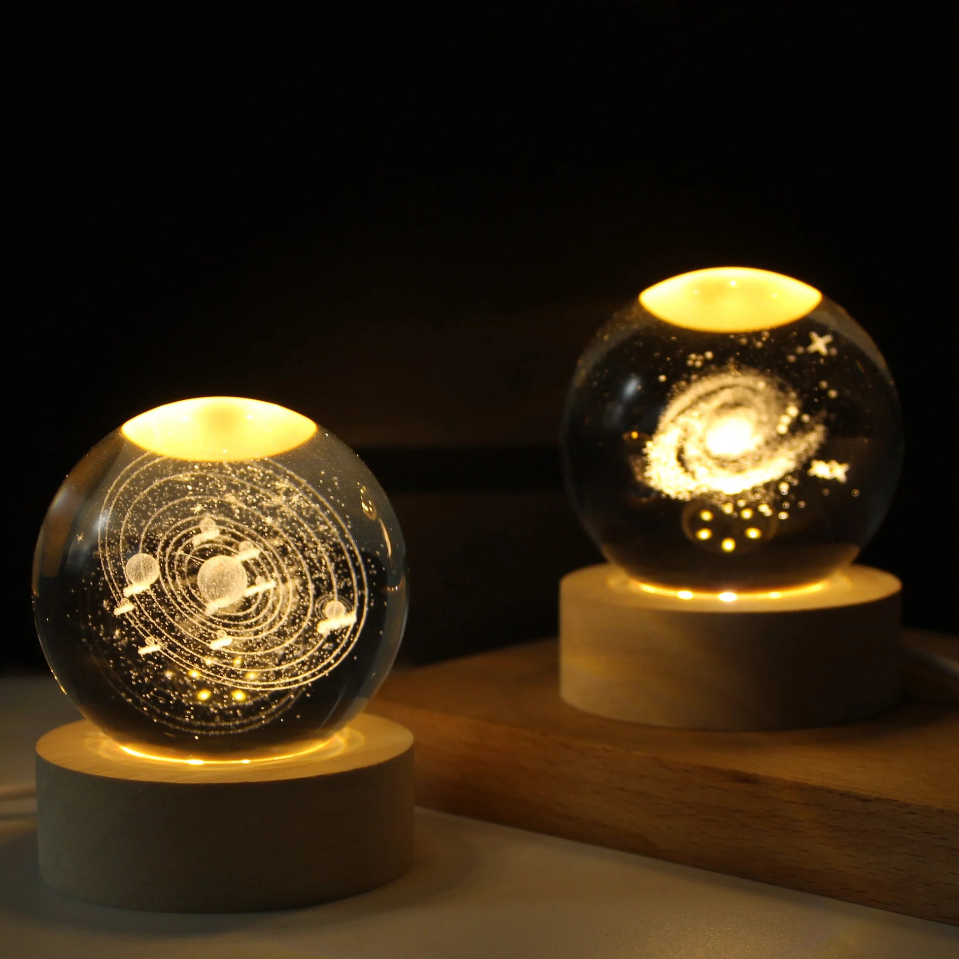 3D Christmas Galaxy Crystal Ball Light - Home Items Direct