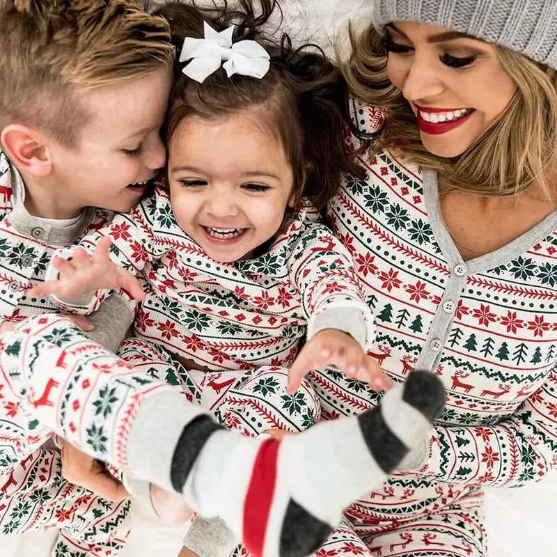Family Christmas Pattern Pyjamas - Home Items Direct