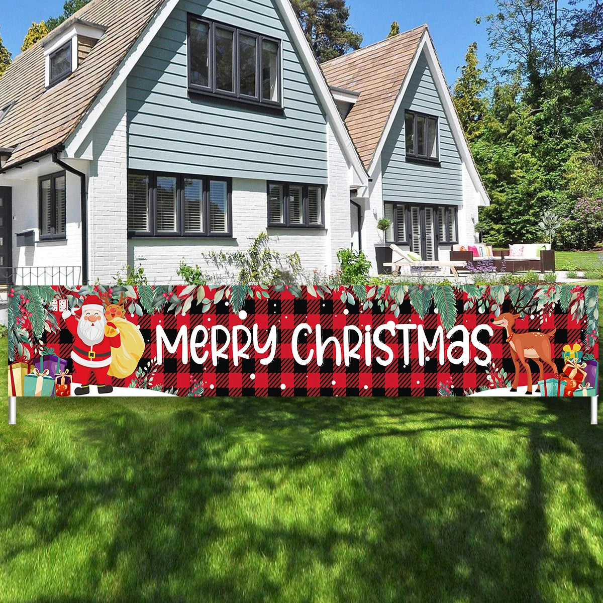 Outdoor Christmas Banner - Home Items Direct