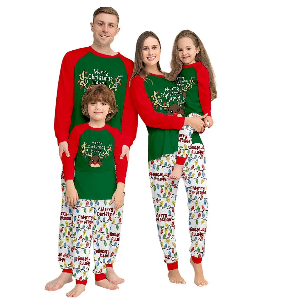 Christmas Print Family Pyjamas - Home Items Direct
