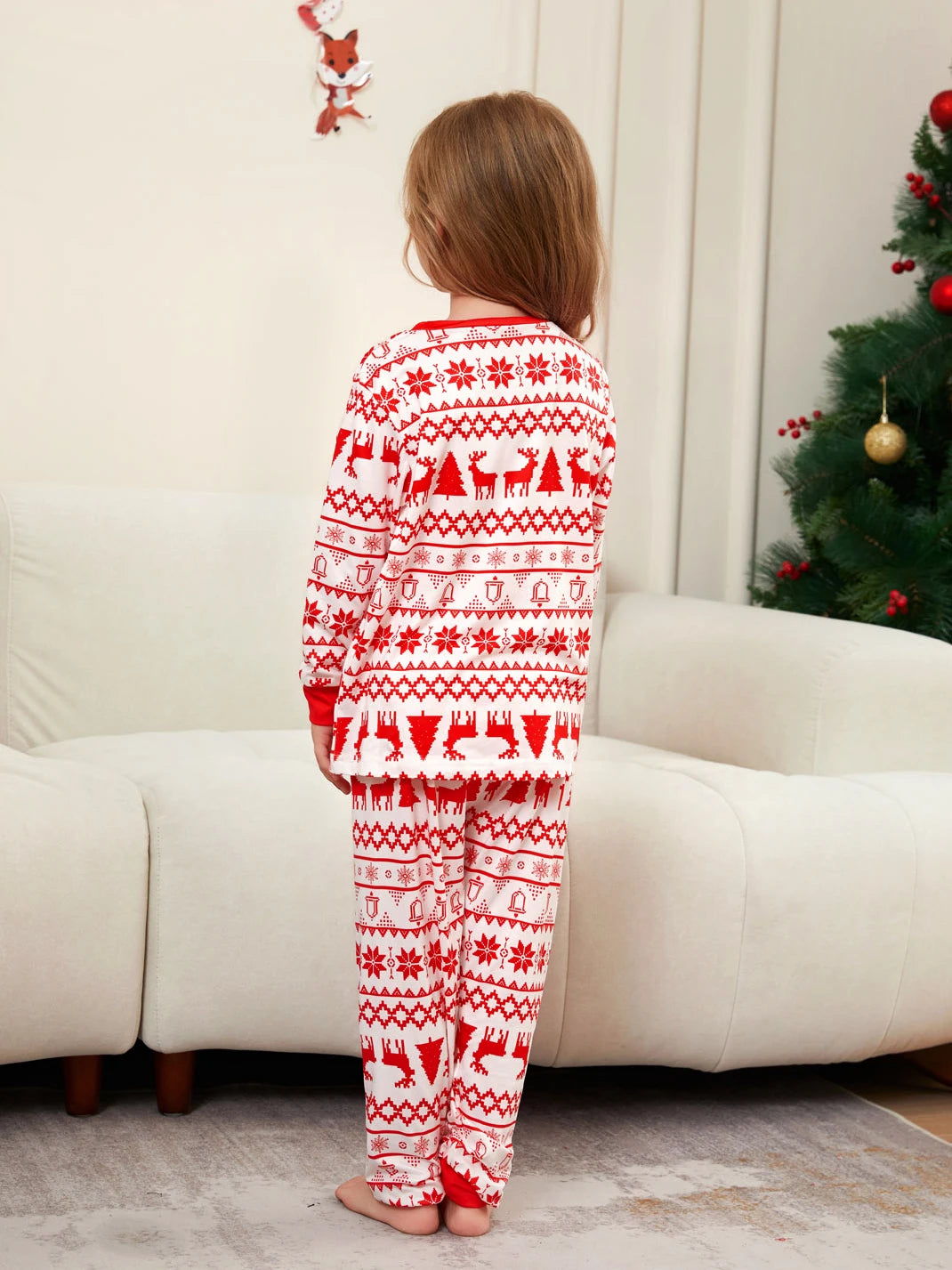 Red / White Family Christmas Pyjamas - Home Items Direct