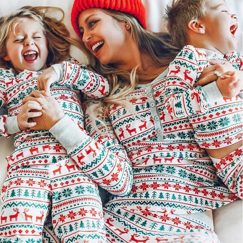 Family Christmas Pattern Pyjamas - Home Items Direct