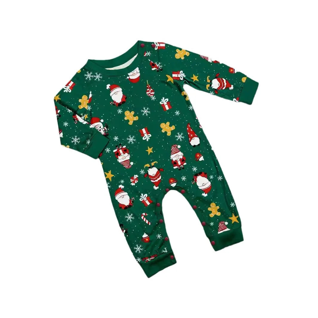 Green / White Family Christmas Pyjamas - Home Items Direct