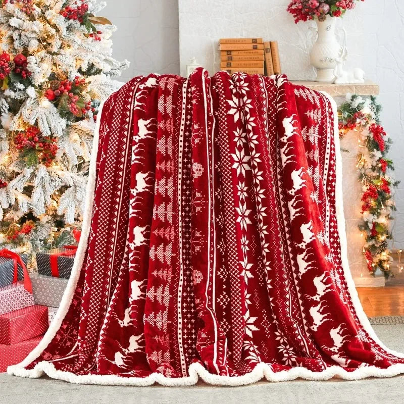 Christmas Reindeer Blanket - Home Items Direct