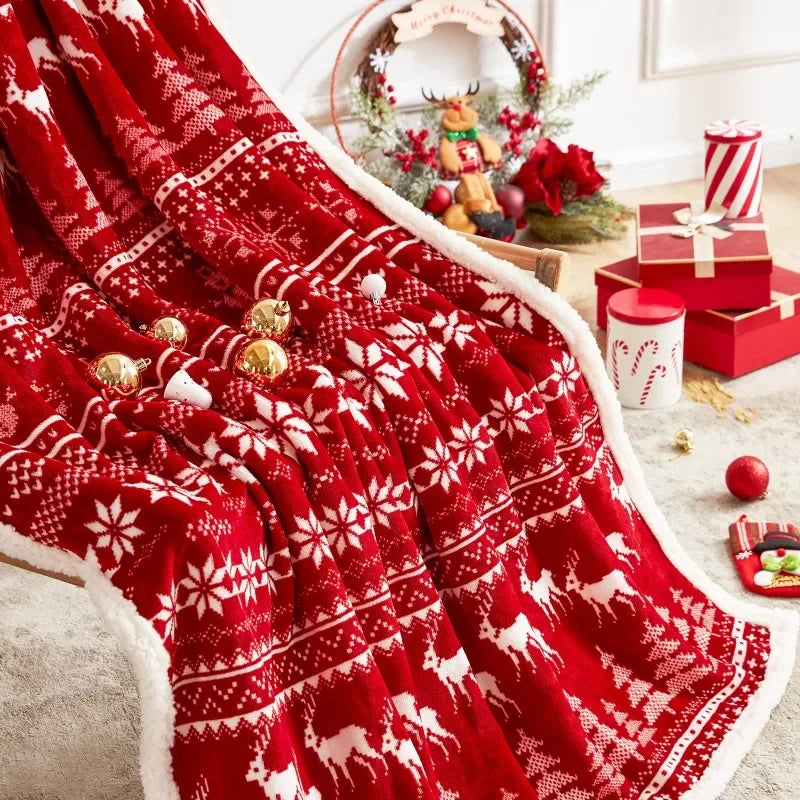 Christmas Reindeer Blanket - Home Items Direct