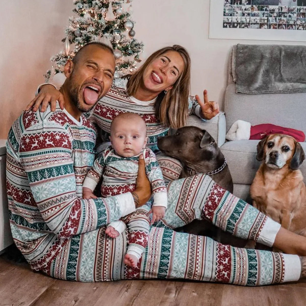 Christmas Family Pattern Pyjamas - Home Items Direct