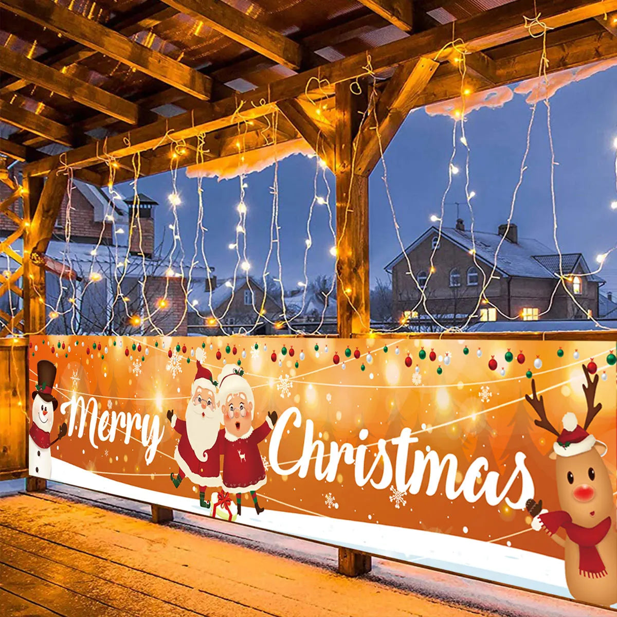 Outdoor Christmas Banner - Home Items Direct