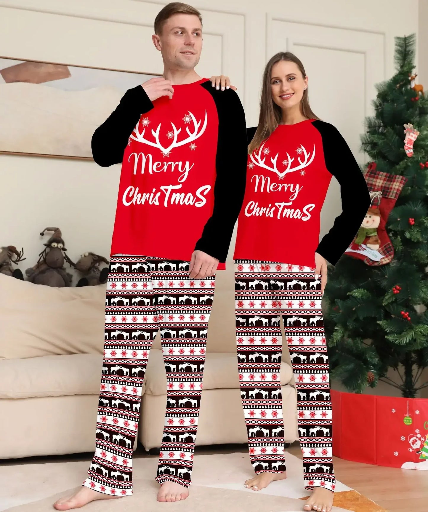 Colourful Merry Christmas Pyjamas - Home Items Direct