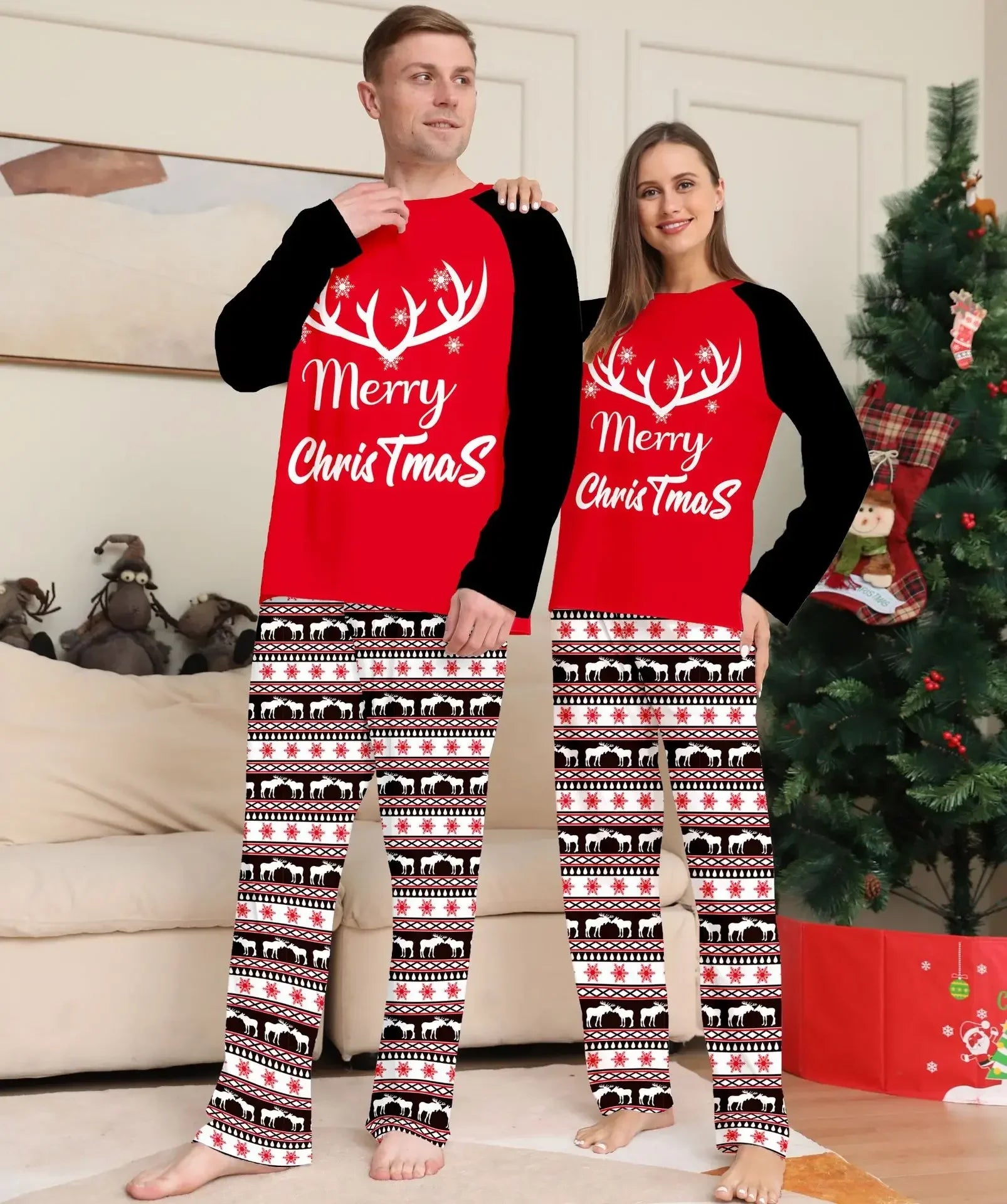 Colourful Merry Christmas Pyjamas - Home Items Direct