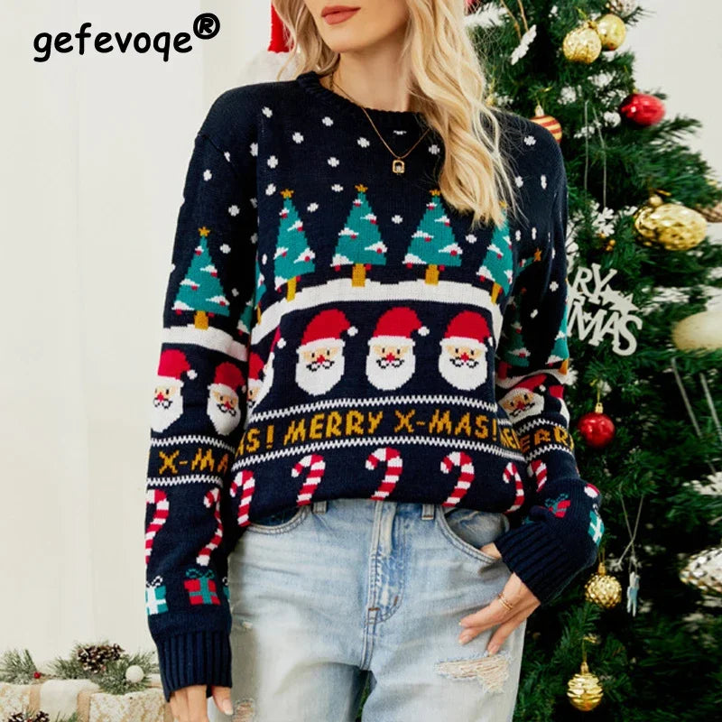 Ladies 'Merry Xmas' Jumper - Home Items Direct