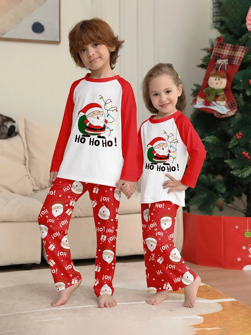 Red HoHoHo Christmas Pyjamas - Home Items Direct