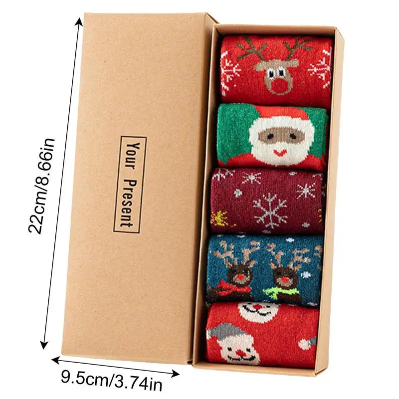 Christmas Socks - 5 Pack - Home Items Direct