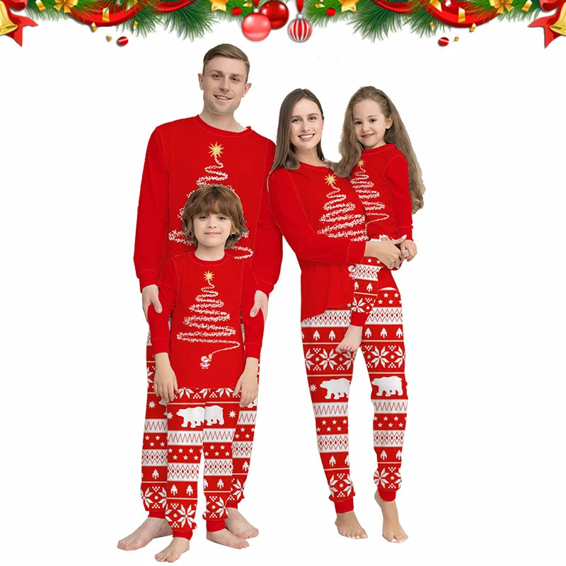 Christmas Tree Family Pyjamas - Home Items Direct