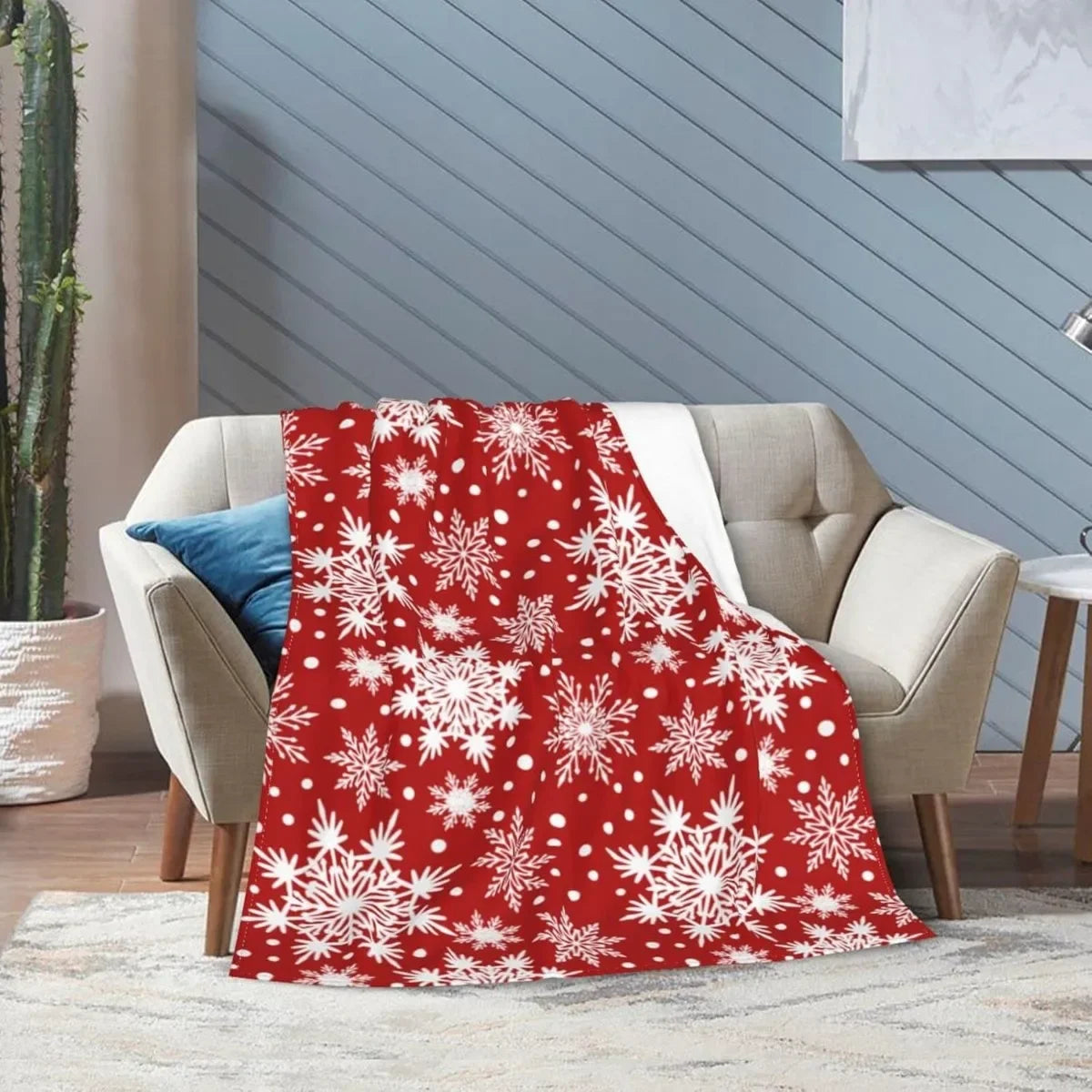 Christmas Snowflake Blanket - Home Items Direct