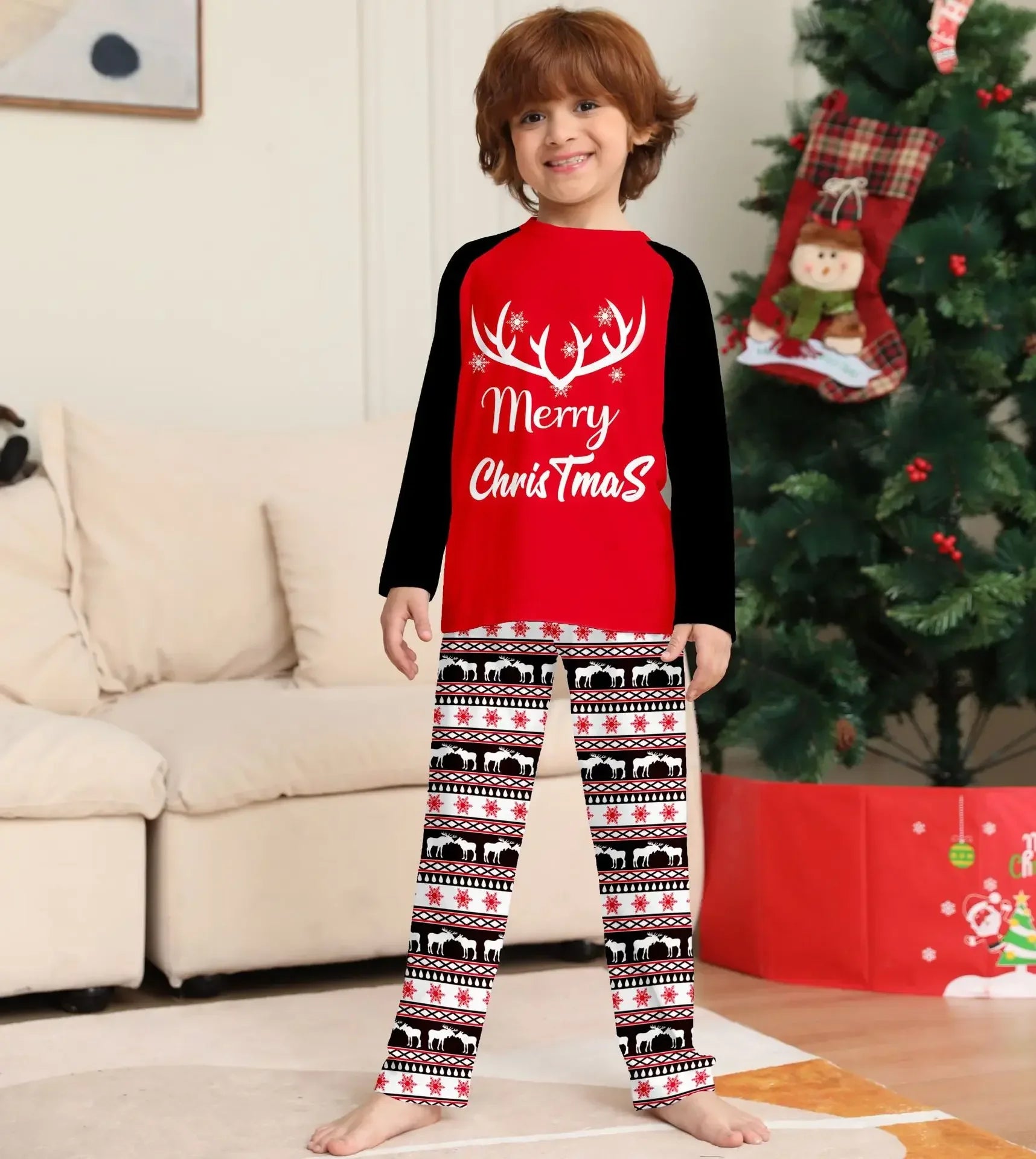 Colourful Merry Christmas Pyjamas - Home Items Direct