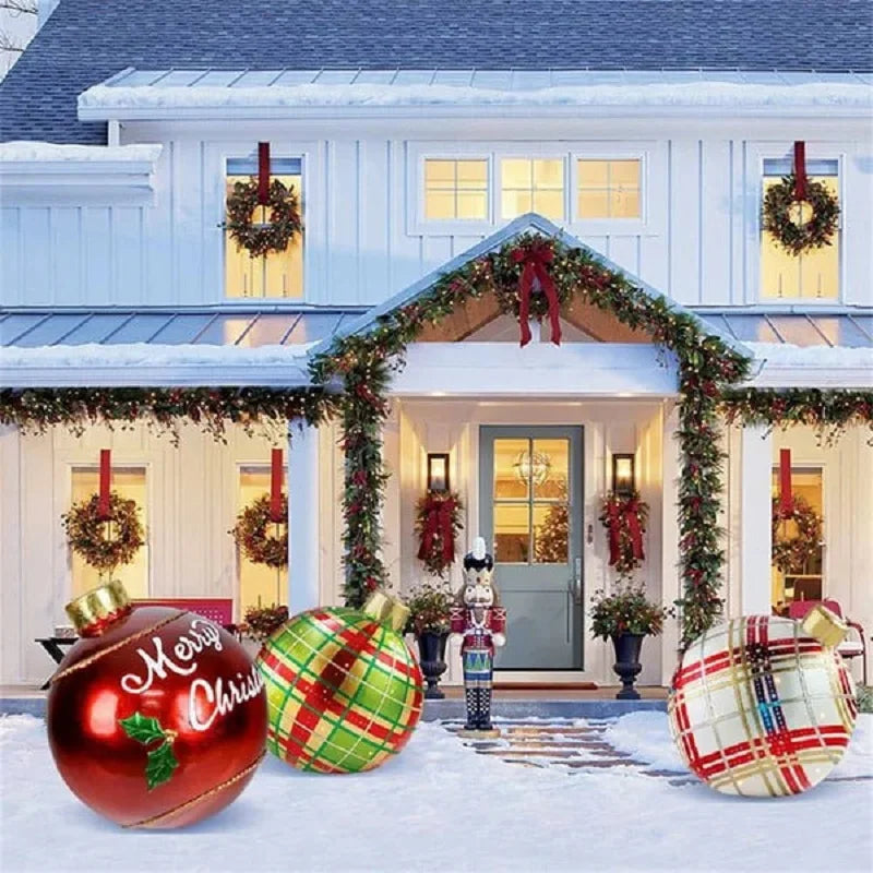 Outdoor Christmas Inflatable Bauble - Home Items Direct