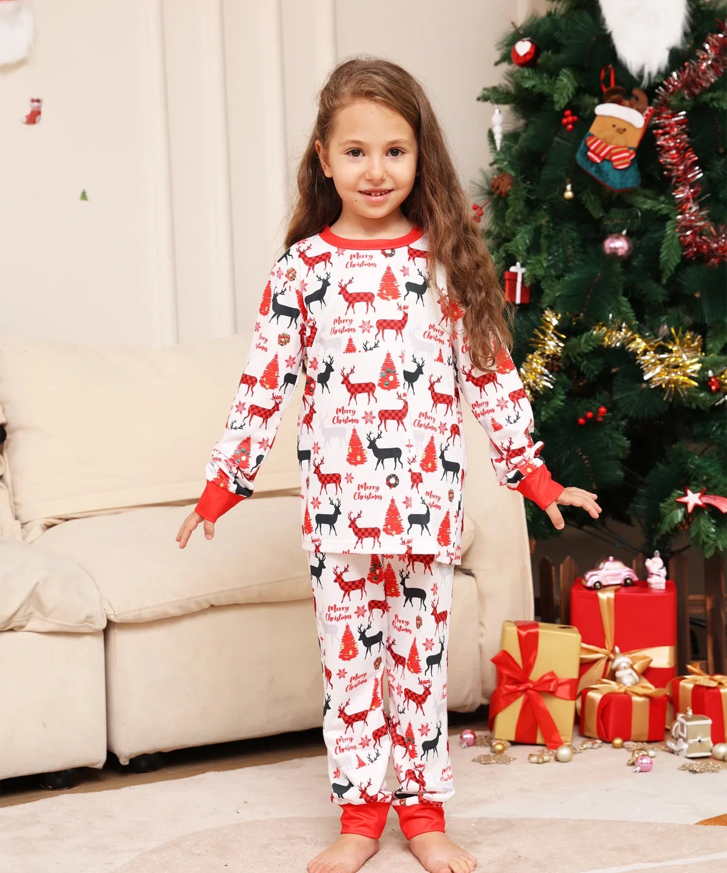 Christmas Pattern Family Pyjamas - Home Items Direct