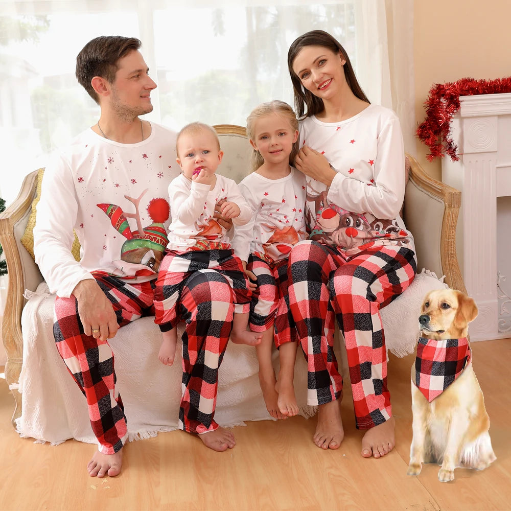 Family Reindeer Christmas Pyjamas - Home Items Direct