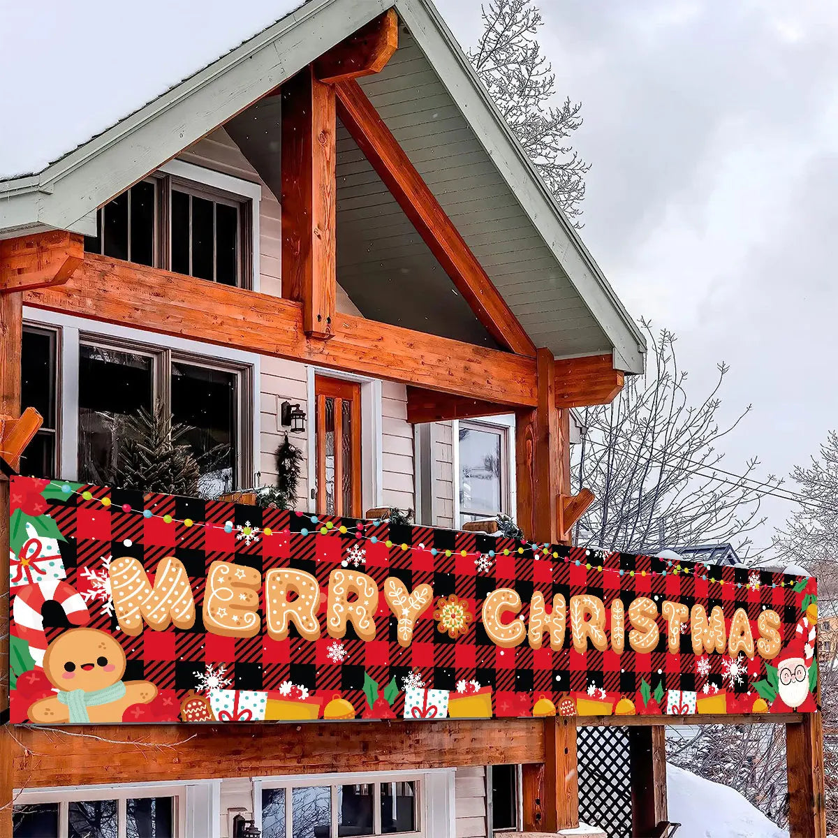 Outdoor Christmas Banner - Home Items Direct