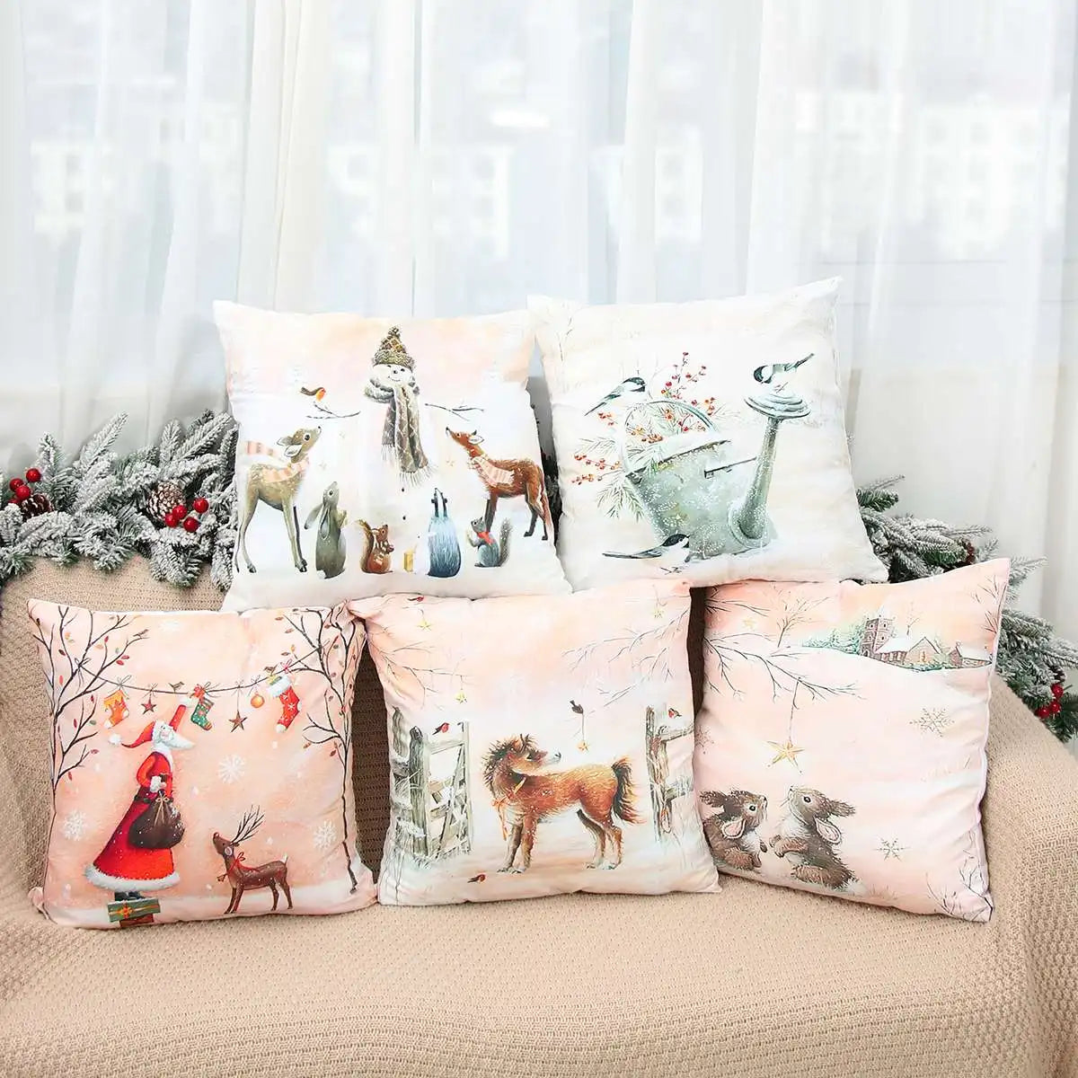 Christmas Cushion Cover - 45cm - Home Items Direct