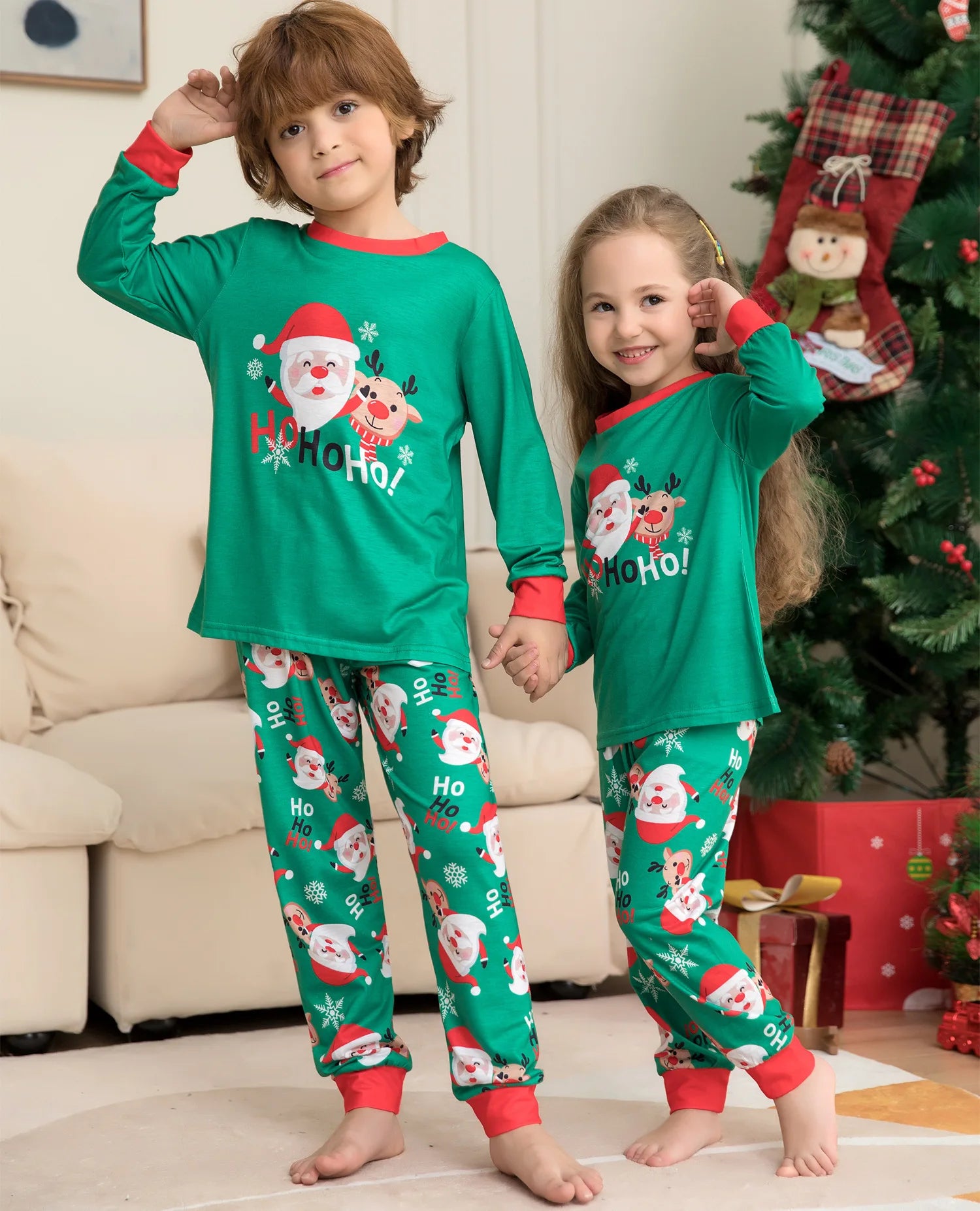 Christmas HoHoHo Family Pyjamas - Home Items Direct