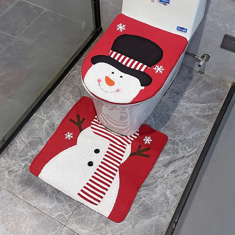 Christmas Toilet Seat Cover - Home Items Direct