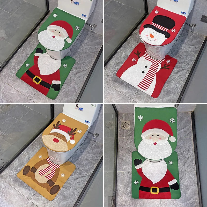 Christmas Toilet Seat Cover - Home Items Direct