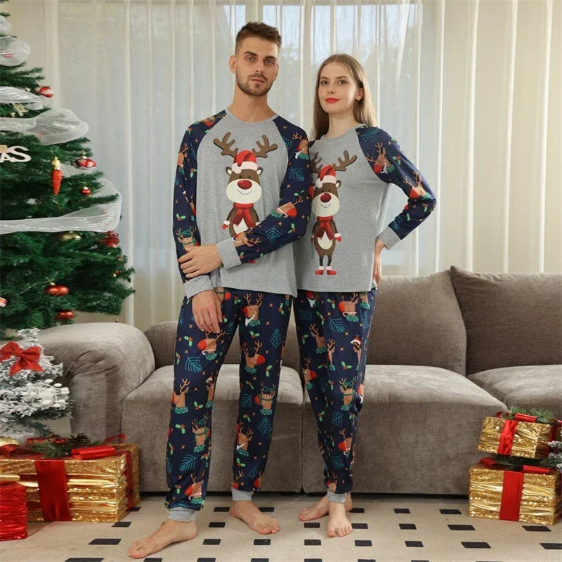 Family Reindeer Christmas Pyjamas - Home Items Direct