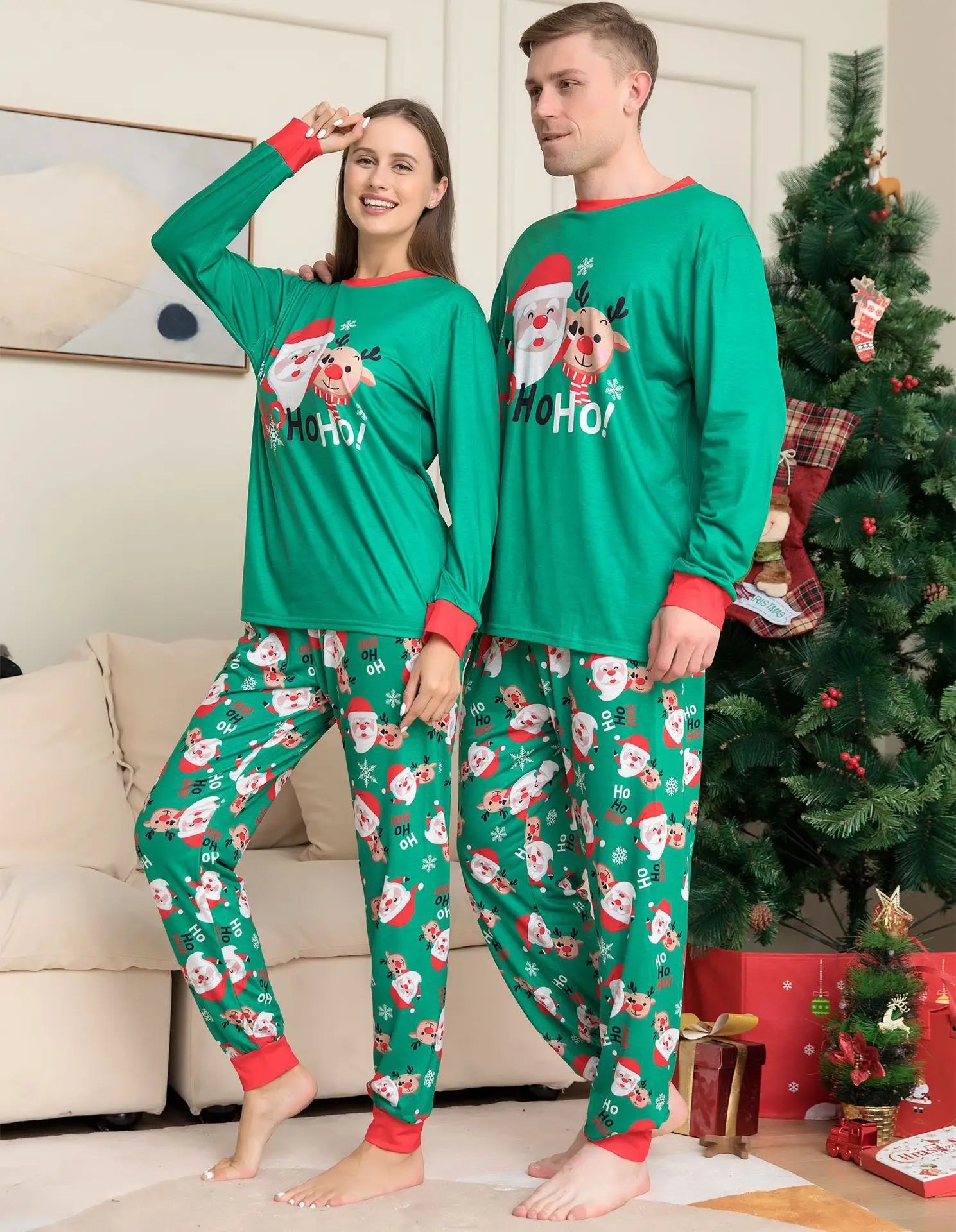 Christmas HoHoHo Family Pyjamas - Home Items Direct