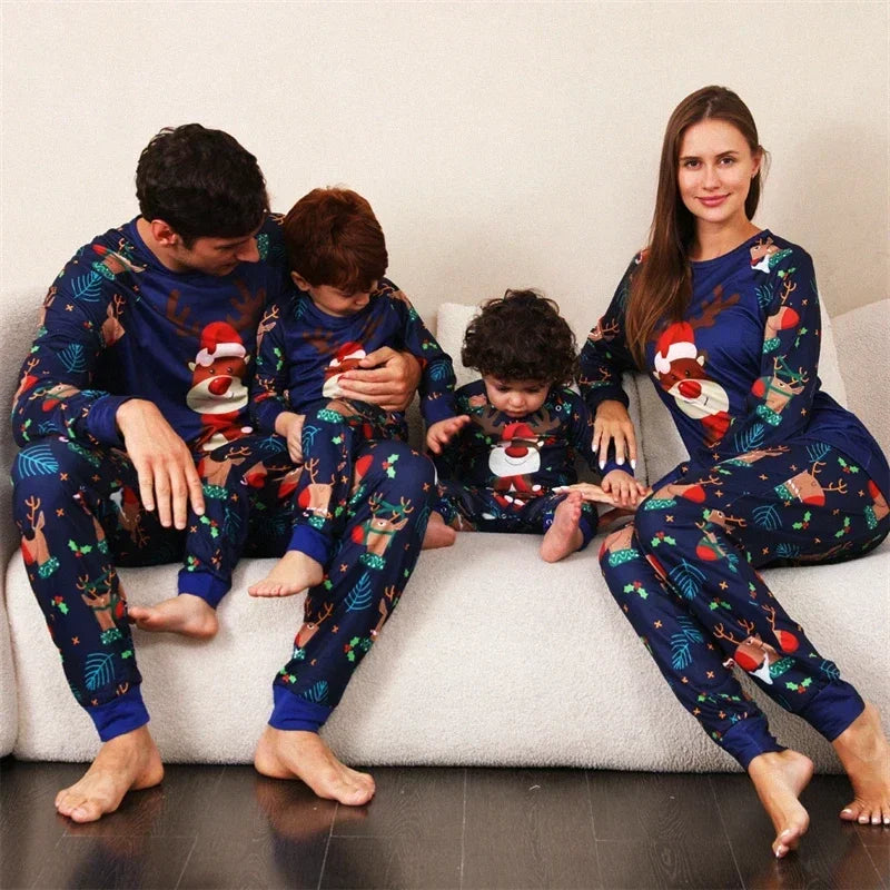 Family Reindeer Christmas Pyjamas - Home Items Direct