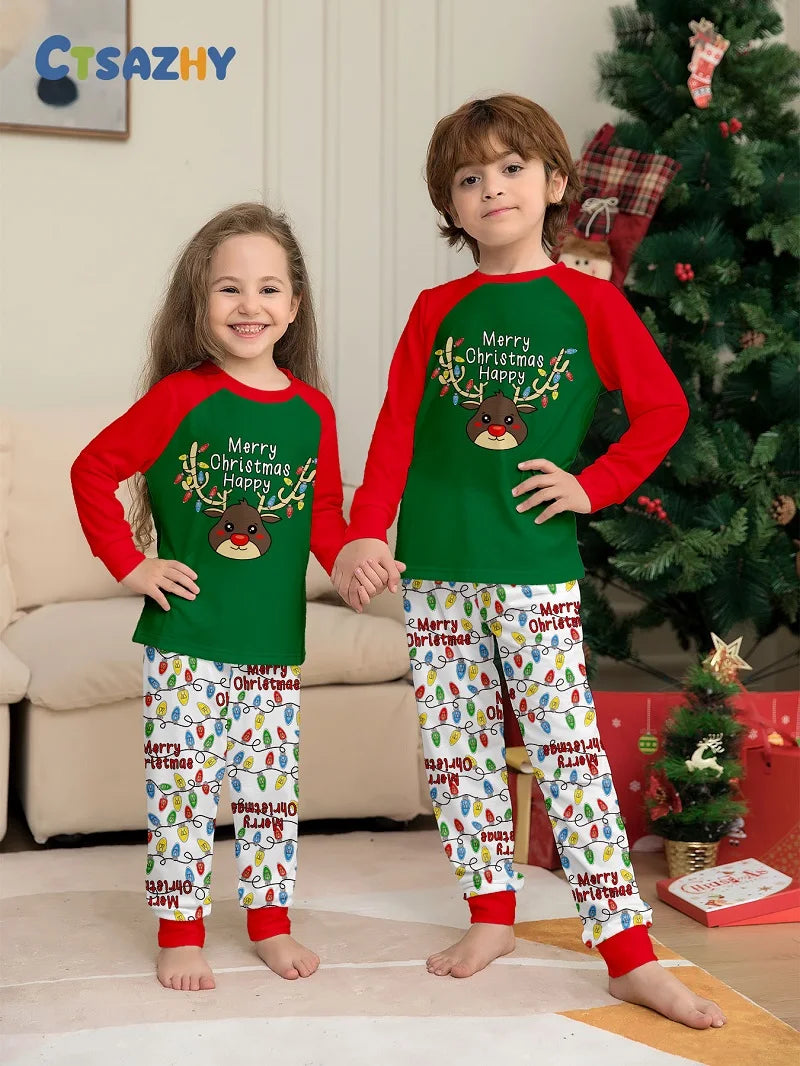 Christmas Print Family Pyjamas - Home Items Direct
