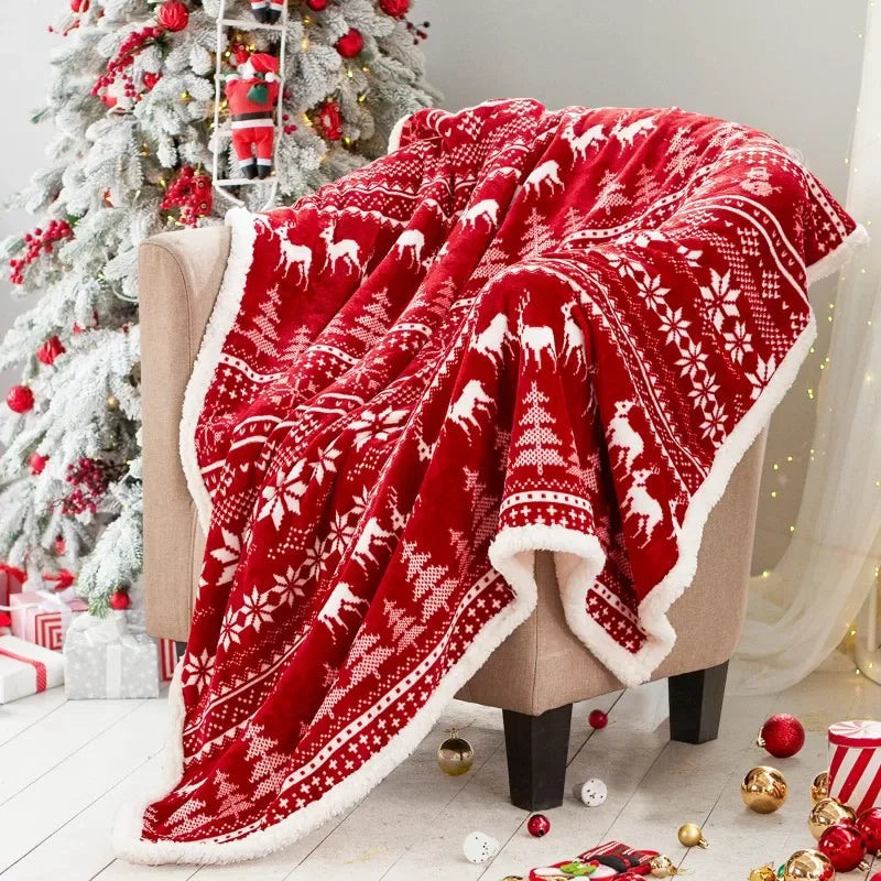 Christmas Reindeer Blanket - Home Items Direct